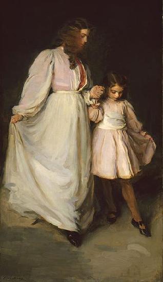 Cecilia Beaux Dorothea and Francesca a.k.a. The Dancing Lesson oil painting image